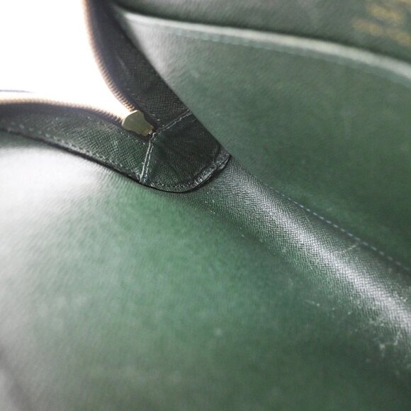 LOUIS VUITTON LV Logo BAIKAL Clutch Hand Bag Taiga Leather Epicea M30184 02EE828 - Picture 13 of 16